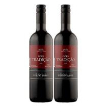 Vinho Tinto Brasileiro Tradição Bordô Suave 2 Garrafas 750ml