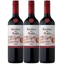 Vinho Tinto Casillero Del Diablo Belight Red 750ml Kit Com 3