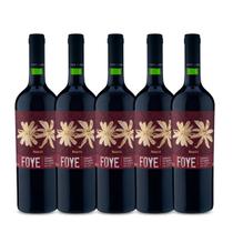 Vinho Tinto Chileno Cabernet Sauvignon Foye 750ml Kit c/ 5