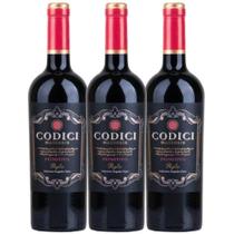 Vinho Tinto Codici Primitivo Puglia 750ml (3 Und) Vinho Tinto Codici Primitivo Puglia 750ml (3 Und)