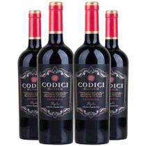 Vinho Tinto Codici Primitivo Puglia 750ml Kit 4 Garrafas Vinho Tinto Codici Primitivo Puglia 750ml Kit 4 Garrafas