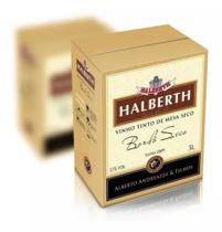 Vinho Tinto Halberth Bordô Seco Bag 3l