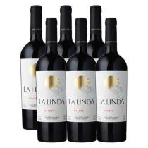 Vinho Tinto La Linda Malbec Argentino 750ml Kit 6 Unidades