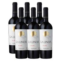 Vinho Tinto La Linda Malbec Argentino 750ml Kit 6 Unidades