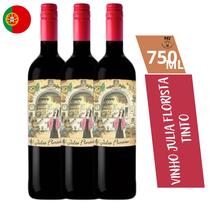 Vinho Tinto Português Julia Florista Adega Vidigal Wines 750 Ml - 3 Unidades