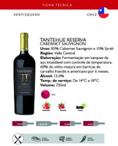 Vinho tinto reserva tantehue cabernet sauvignon - Ventisquero
