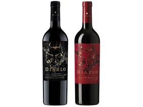 Vinho Tinto Seco Concha y Toro Black Cabernet - 750ml + Vinho Tinto Seco Dark Red Diablo 750ml
