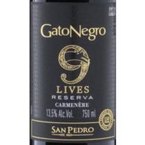 Vinho Tinto Seco Gato Negro 9 Lives Reserva - Carmenère 750ml