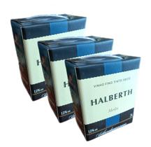 Vinho Tinto Seco Halberth Merlot Bag 3l Kit 3 Und