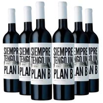 Vinho Tinto Siempre Tengo Un Plan B Bonarda 750ml - Caixa com 6 unidades