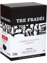 Vinho Tre Fradei Cabernet Sauvignon + Merlot Bag-in-Box 3000 mL