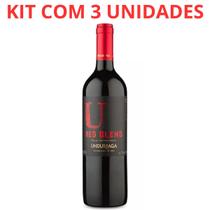 Vinho u undurraga valle central red blend 750ml tto kit c/3 Vinho u undurraga valle central red blend 750ml tto kit c/3