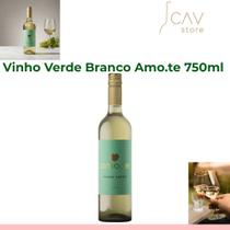 Vinho Verde Branco Amo.te Português 750ml Leve, Refrescante e Apaixonante