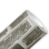 Vinil Adesivo de Piso e Parede Tijolinho Cinza Escuro 3D Lavável Autocolante Texturizado Realista Vinil Adesivo de Piso e Parede Tijolinho Cinza Escuro 3D Lavável Autocolante Texturizado Realista