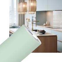 Vinil Adesivo Decoração Móveis Lavável Verde Menta Fosco 4m