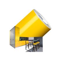 vinil adesivo envelopamento 1Mx50cm Amarelo Adherent Contact