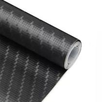 Vinil Adesivo Envelopamento Fibra Carbono Grafite 5m X 45cm - Contact/ Plasticover