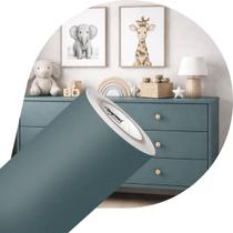 Vinil Adesivo Fórmica Satin Azul Petróleo 0,61x6m Lavável Vinil Adesivo Fórmica Satin Azul Petróleo 0,61x6m Lavável