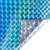 Vinil Adesivo Holográfico Triângulo 30 cm x 50 cm - Azul Claro - 1 unidade - Rizzo Vinil Adesivo Holográfico Triângulo 30 cm x 50 cm - Azul Claro - 1 unidade - Rizzo