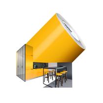 Vinil adesivo lavavél cozinha 2Mx50cm Amarelo Ouro Adherent Contact