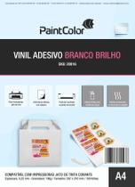 Vinil Adesivo para Jato de Tinta Branco Glossy A4 100 Folhas