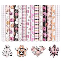 Vinil adesivo permanente HTVSTD Halloween 12 folhas