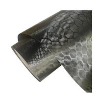 Vinil Adesivo Preto Impermeável PET Hexagonal Colmeia Carbono Com Liberação De Ar Para Envelopamento