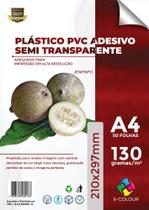 Vinil Adesivo semi transparente a prova d'água 50 folhas - X COLOUR