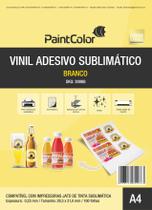 Vinil Adesivo Sublimático Branco A4 100 Folhas