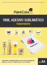 Vinil Adesivo Sublimático Transparente A4 10 Folhas