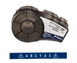Vinil autêntico para todos os climas Label Brady para ID Lab branco/azul Vinil autêntico para todos os climas Label Brady para ID Lab branco/azul