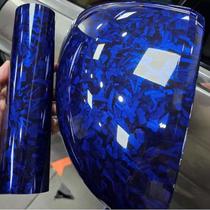 Vinil Car Wrap ASENDIWAY Blue Forjado em Fibra de Carbono de Alto Brilho