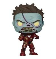 Vinil colecionável Bobblehead Funko Pop! Marvel E se Homem de Ferro Zumbi