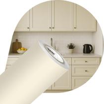 Vinil Creme Marfim Envelopar Móveis Fórmica Satin 0,61x8m Vinil Creme Marfim Envelopar Móveis Fórmica Satin 0,61x8m