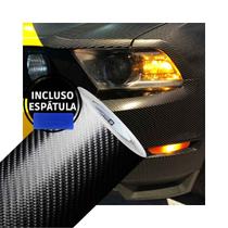 Vinil EW Gold Fibra 4D Preto 2m x 70cm