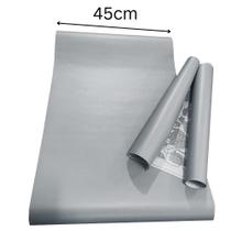 Vinil Papel Adesivo Cinza Fosco texturizado Lavavel 45cm x 5 metros para Envelopar Encapar
