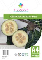 Vinil Pvc Branco Matte Adesivo A4 130G/M2 50 Folhas X-Colour