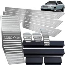Vinil + soleira + pedaleira + descanso audi a3 1999 até 2006 manual
