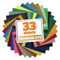 Vinil Termotransferível GIO-FLEX 33 Folhas 25x30 cm Sortidas