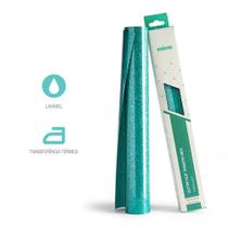 Vinil Transfer Glitter Verde Menta 25x61cm Mimo - 1 Unidade