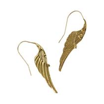 Vintage asas de anjo brincos femininos vintage pena design pingente moda festa jóias presente