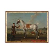 Vintage Cavalo Cão Equestre Arte Cartaz Pintura Em Tela Decoração De Parede Para Quarto Casa