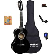 Viola Acústica GIANNINI VS-14BK Preta + Capa + Afinador + Encordoador + Cordas Extra + Dedeira