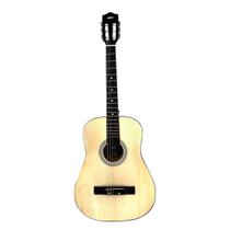 Violão 38 acústico, com tensor e cordas de nylon, cor natural