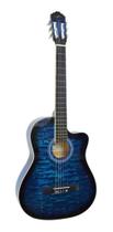 Violao 6 Cordas Aco Eletrico Cutaway Blue Vce217Nc Bl Vogga