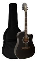 Violão Aço Eletrico Giannini Gf1d Ceq Ts Sunburst + Capa