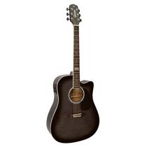Violao Aço Eletrico Giannini Gf1d Tbk Translucent Black