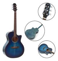 Violao Aço Eletrico Strinberg Diamond Da3sc Bl Blue Burst Violao Aço Eletrico Strinberg Diamond Da3sc Bl Blue Burst