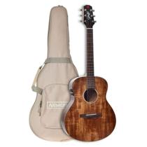 Violão Aço Seizi Supreme Mini Ryu Mirai Koa Eletroacústico com Efeito Integrado