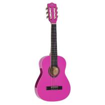 Violao Acústico 6 Cordas Michael VM09E Pk Rosa Nylon